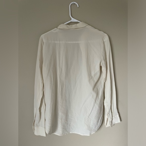 Babaton light cream/tan Long Sleeve blouse size XS minimalist, neutral NWOT - Picture 3 of 4